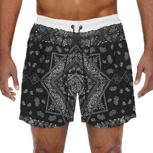Paisley Bandana Print Swimming Shorts